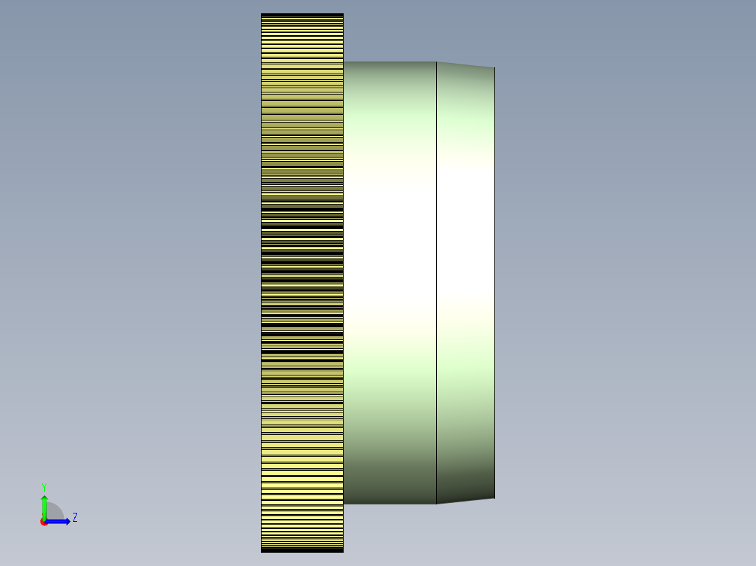 滚筒式分拣机UG三维左视图