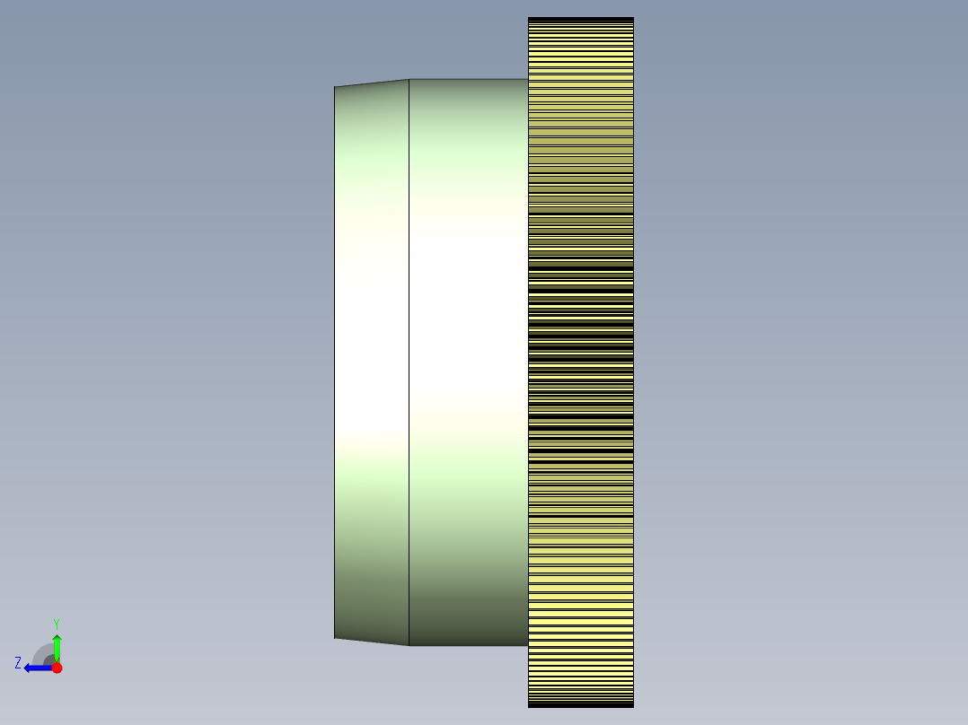 滚筒式分拣机UG三维右视图