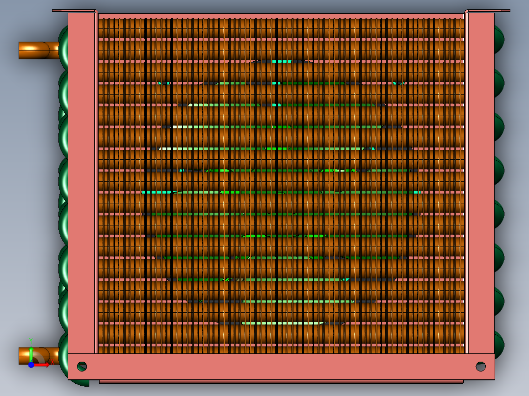 直流DC风冷却液压油换热器前视图
