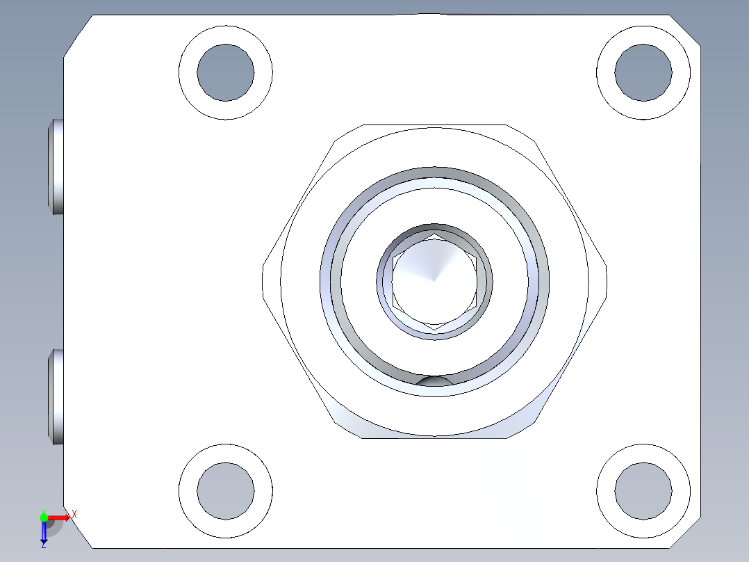 KOSMEKLHA0480-GR-Q20多系列多零件图纸模型俯视图