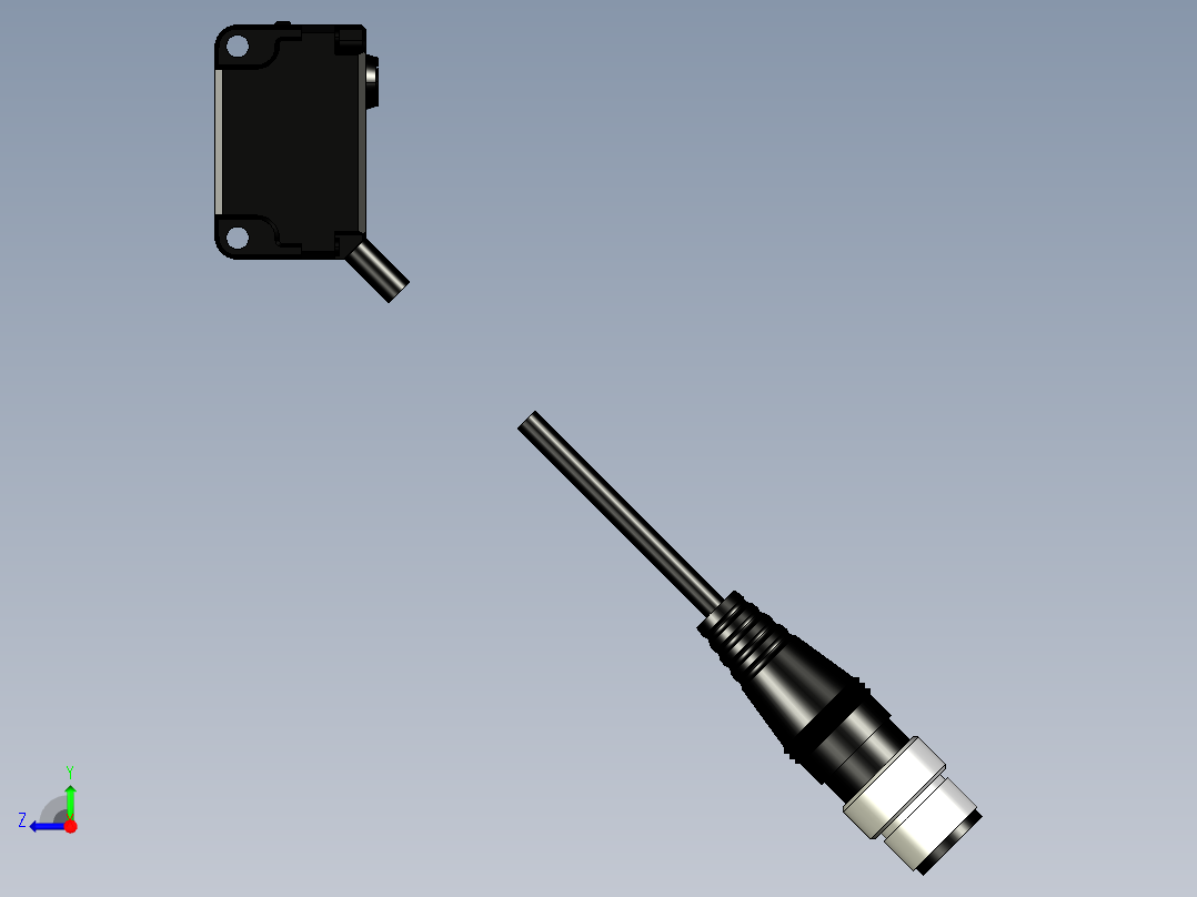 基恩士PZ-G52EN_G52EP_R_kc图纸模型右视图