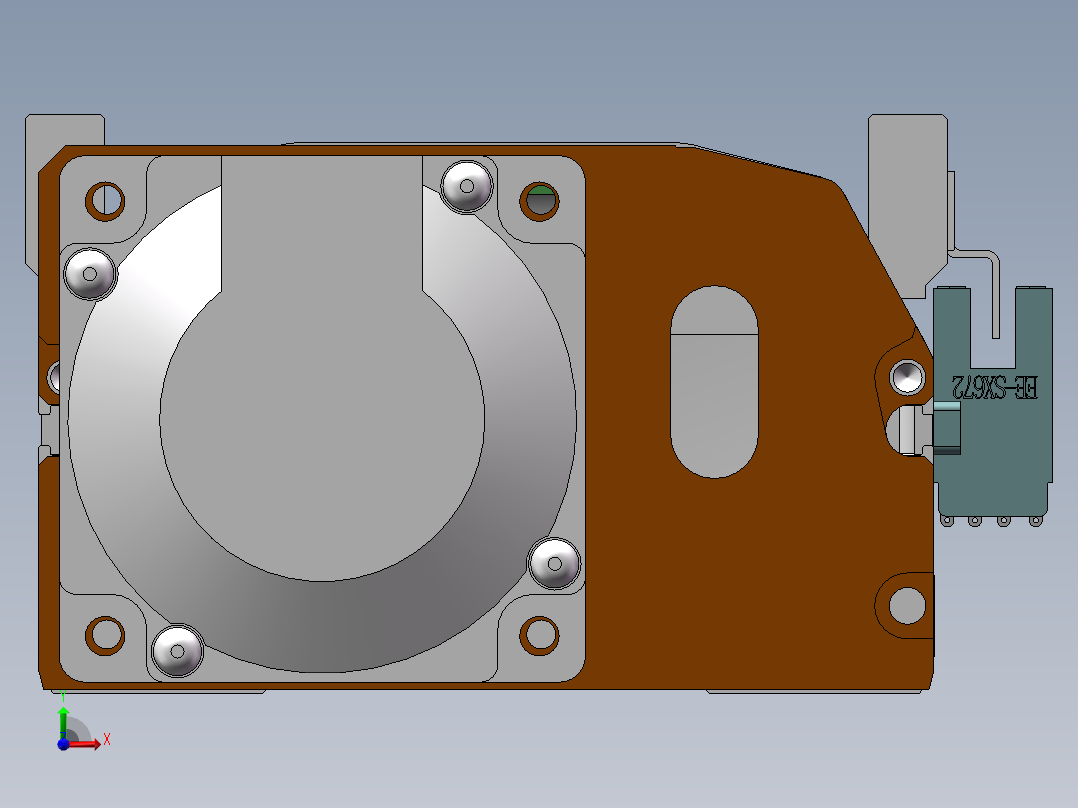 MTH丝杆半封闭模组MTH10-BC-200W前视图