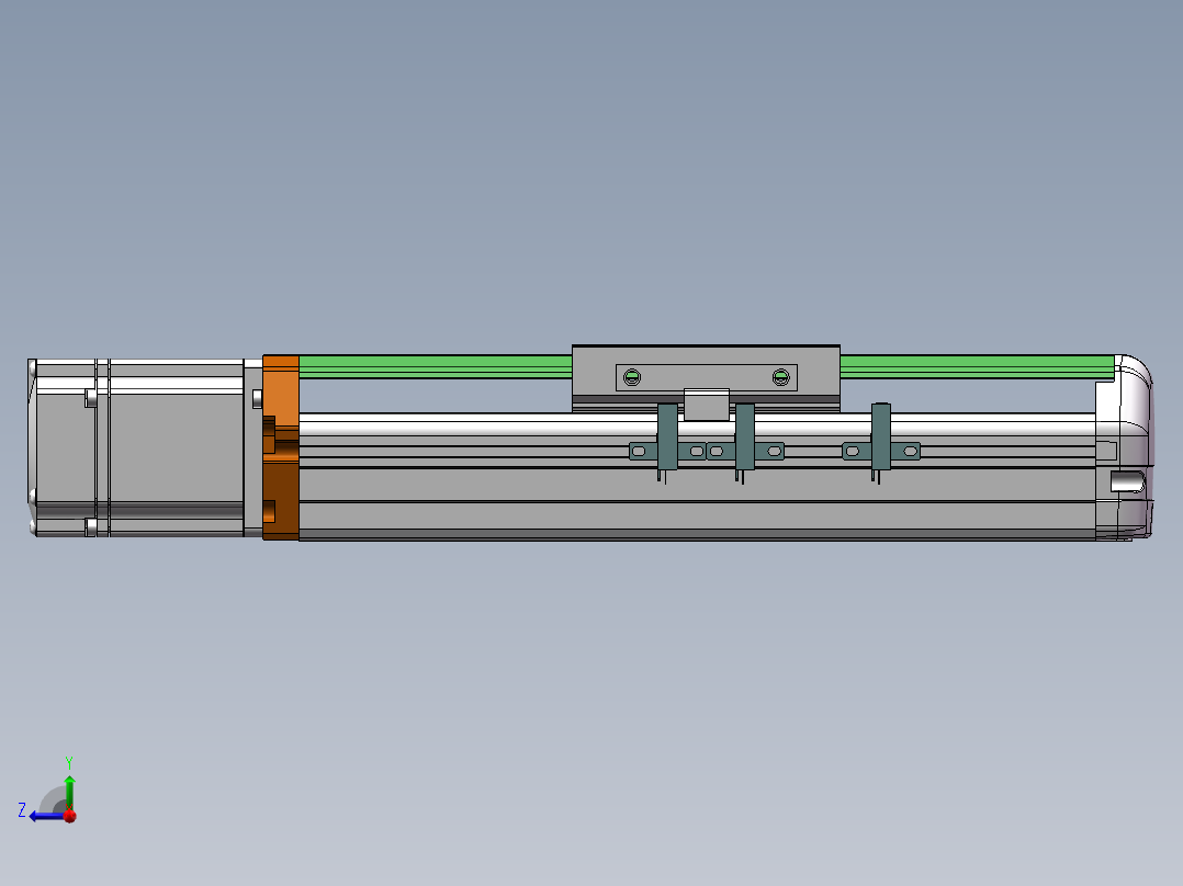MTH丝杆半封闭模组MTH10-BC-200W右视图