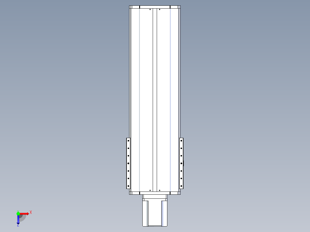 东锦丝杆传动-直线滑台模组DH270-C-L10-S600-BC-T1000W-C3俯视图