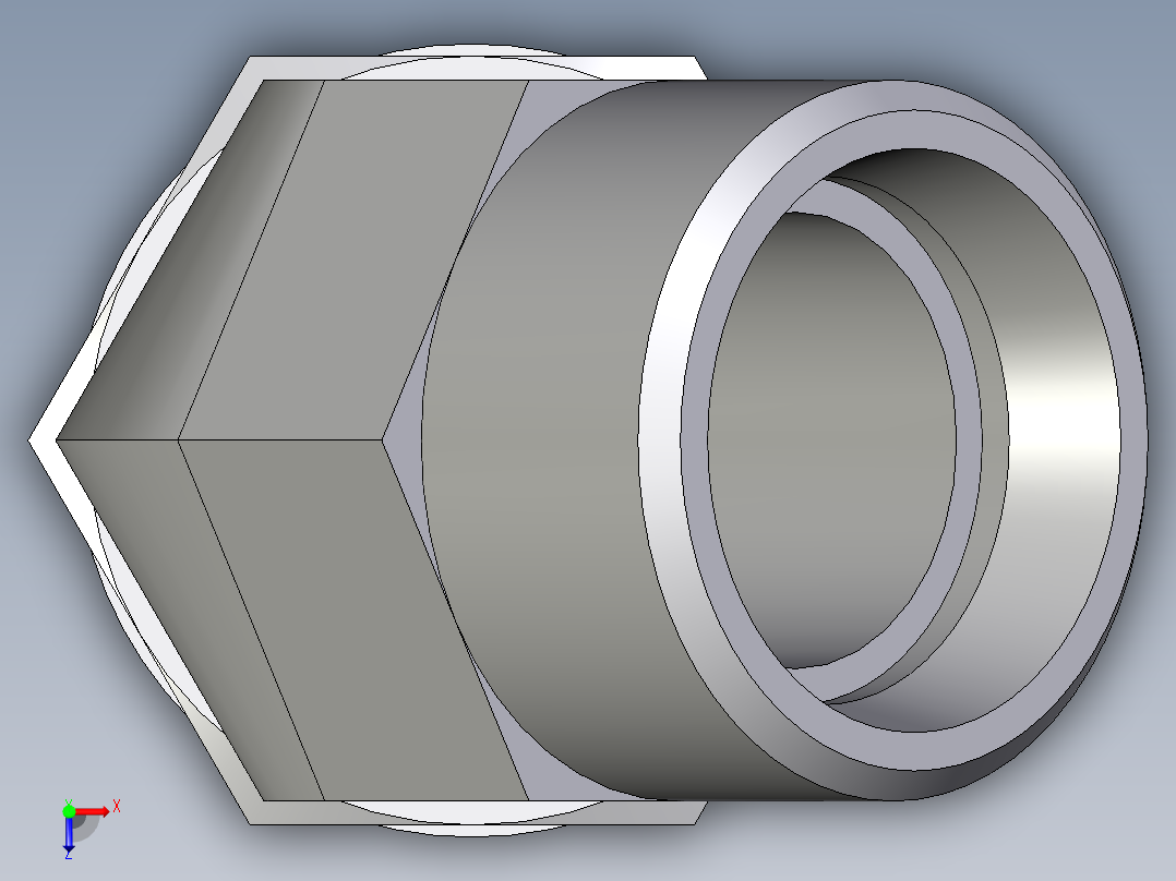 卡套式工业通用硬管接头EO_Adjustable_locknut_45_deg_elbow_VEE22LM27X2OROMDCF俯视图