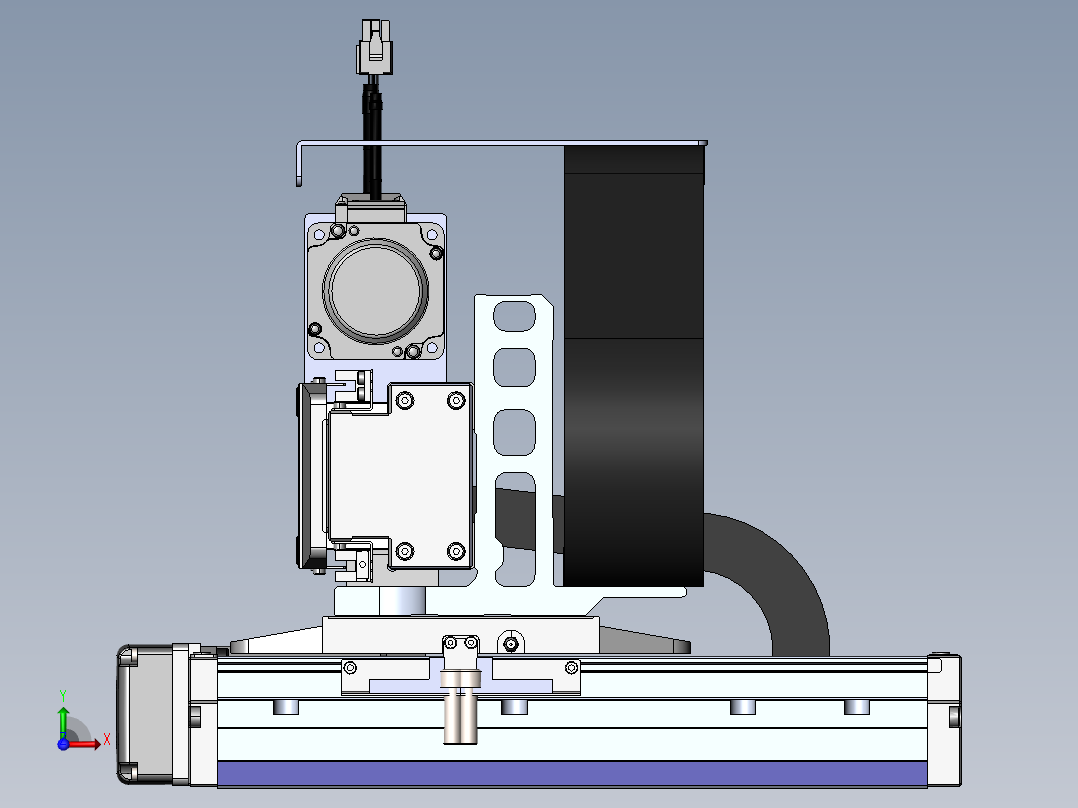 内嵌直交机械手XYG系列XYG430-A4前视图