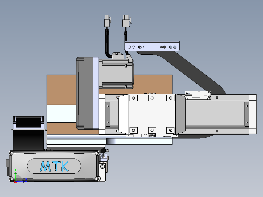 内嵌直交机械手XYG系列XYG430-A4左视图