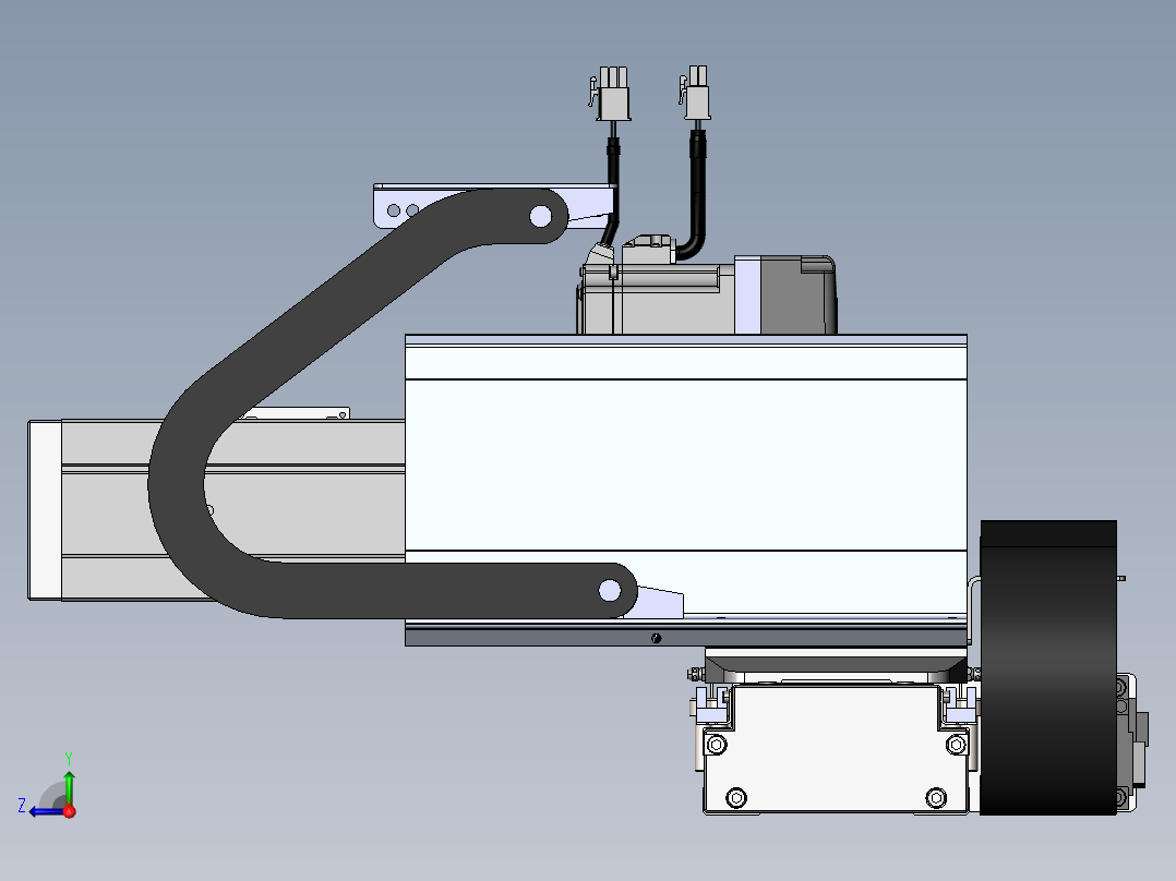 内嵌直交机械手XYG系列XYG430-A4右视图