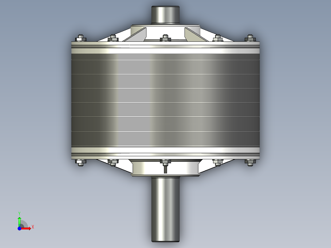 直流电动机前视图