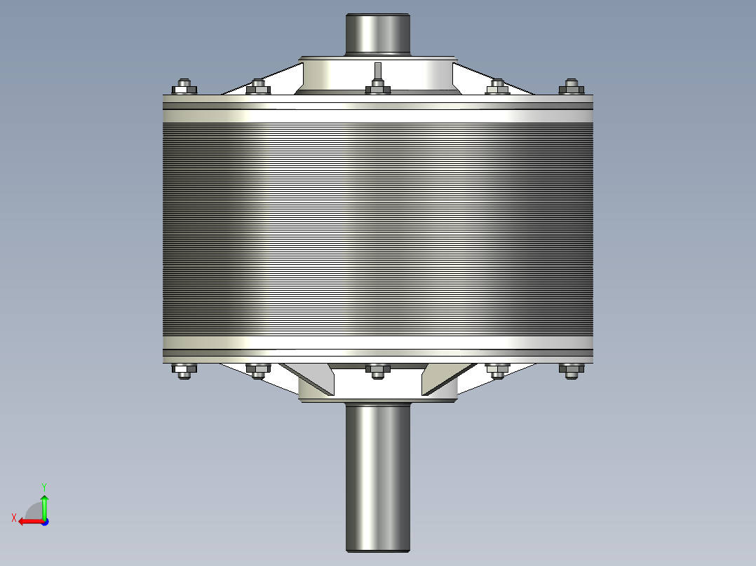 直流电动机后视图