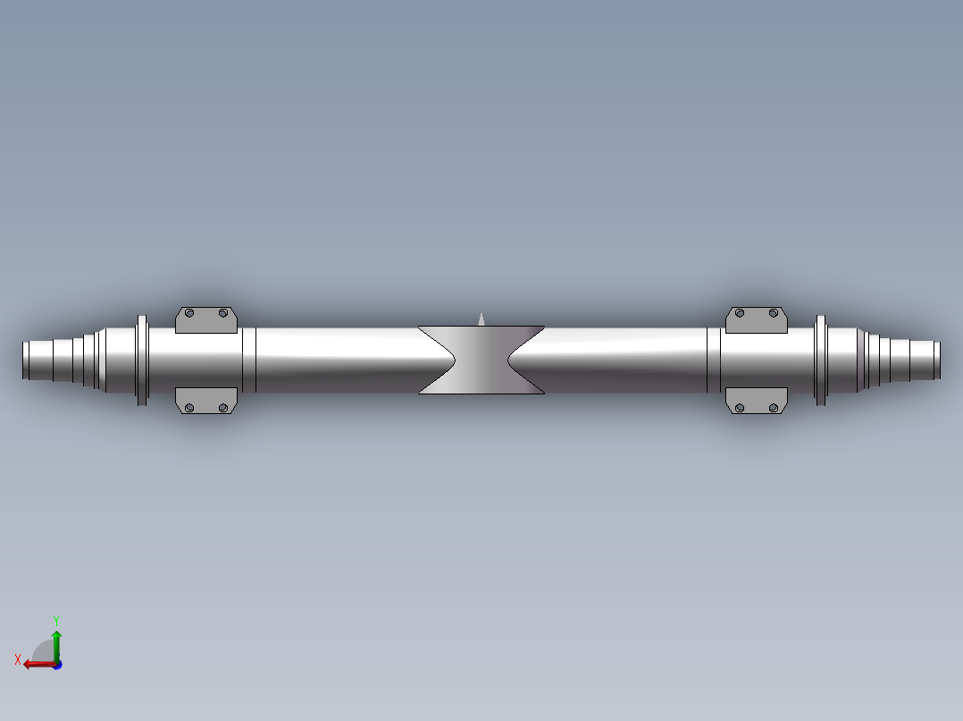 挖掘机后桥设计说明书后视图