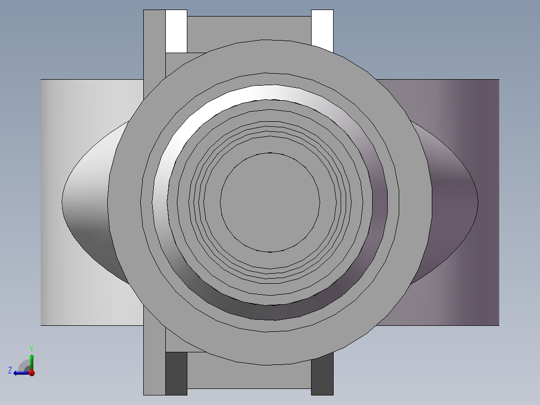 挖掘机后桥设计说明书右视图