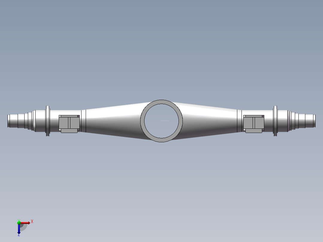 挖掘机后桥设计说明书俯视图