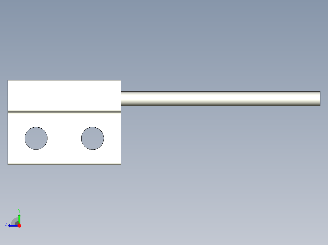 基恩士FU-L54Z_2_kc图纸模型右视图