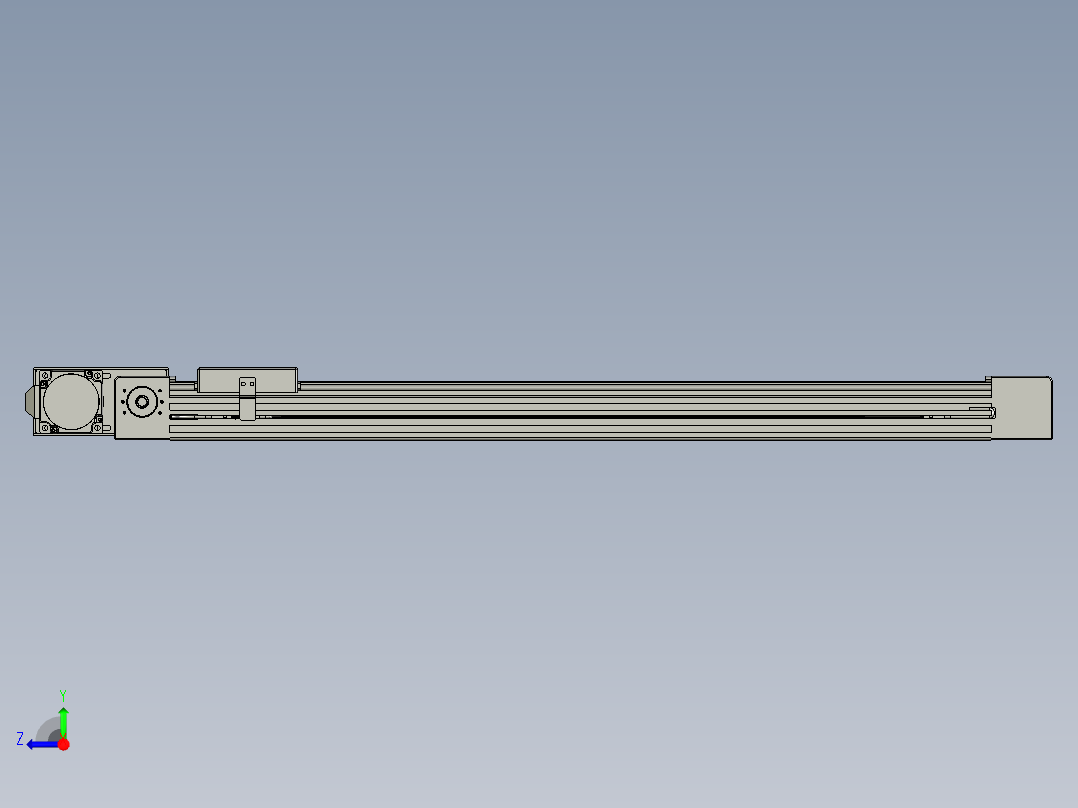 威洛博直线电机模组EB4-L40-S600-BR-57-MS3右视图