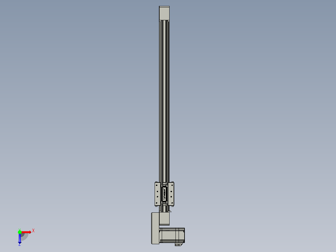 威洛博直线电机模组EB4-L40-S600-BR-57-MS3俯视图