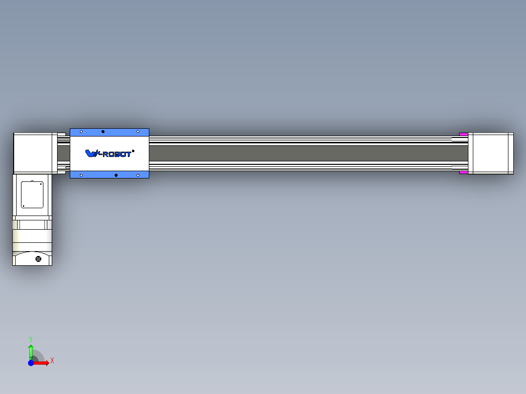 威洛博LB.GB同步带传动--欧规系列GB8-L192-S700-BL-P75-K前视图