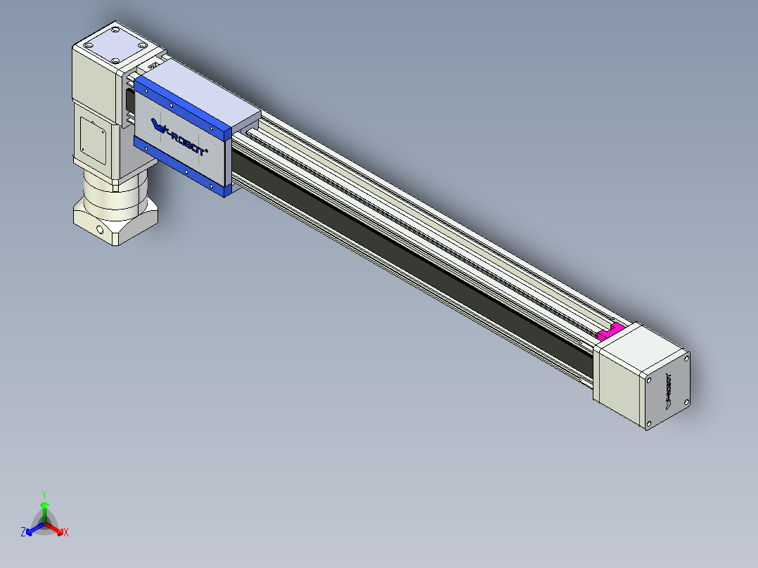 威洛博LB.GB同步带传动--欧规系列GB8-L192-S700-BL-P75-K正等轴测图