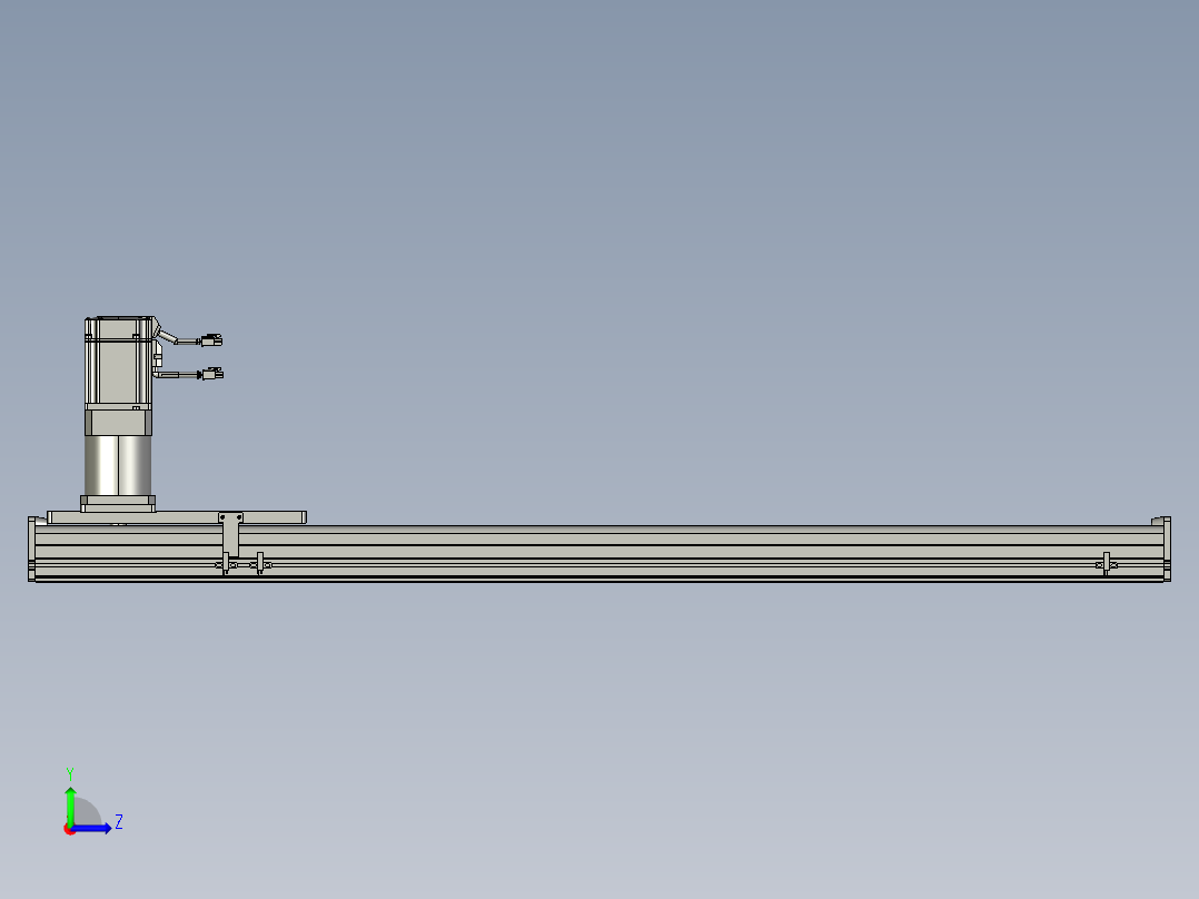 东锦齿条传动DH175G-L167-S1000-BU-减速机+750W.STEP左视图