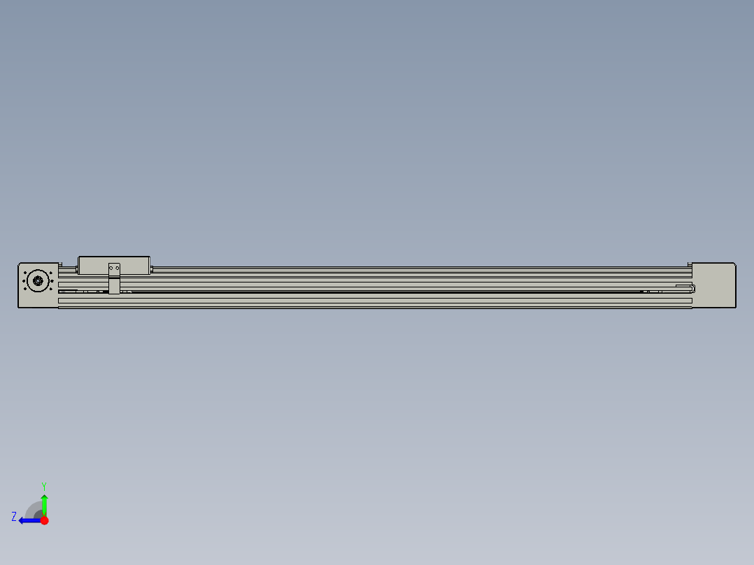 威洛博直线电机模组EB4-L80-S650-光轴右视图