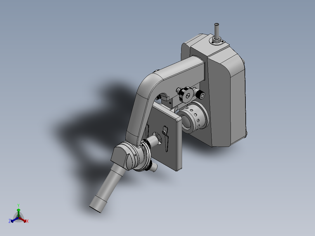 简易显微镜正等轴测图