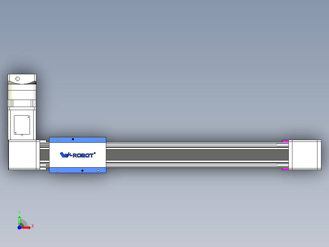 威洛博LB.GB同步带传动--欧规系列GB8-L192-S550-BR-P75-K前视图