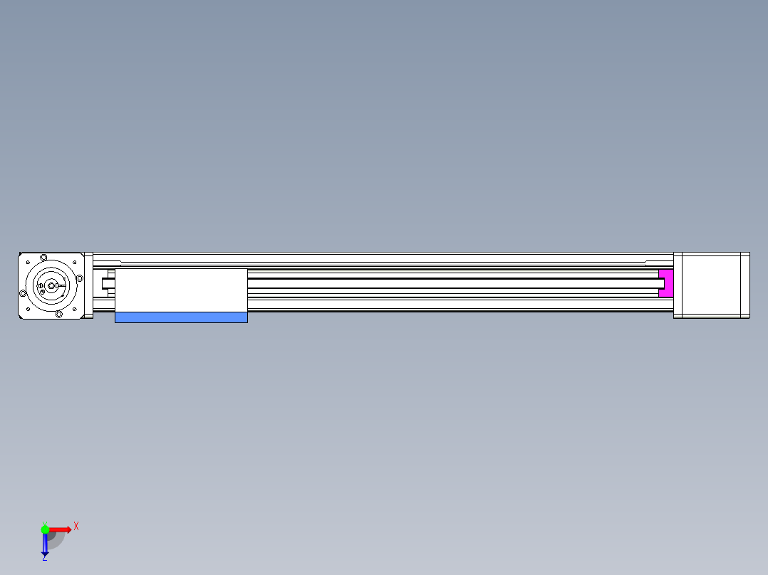 威洛博LB.GB同步带传动--欧规系列GB8-L192-S550-BR-P75-K俯视图