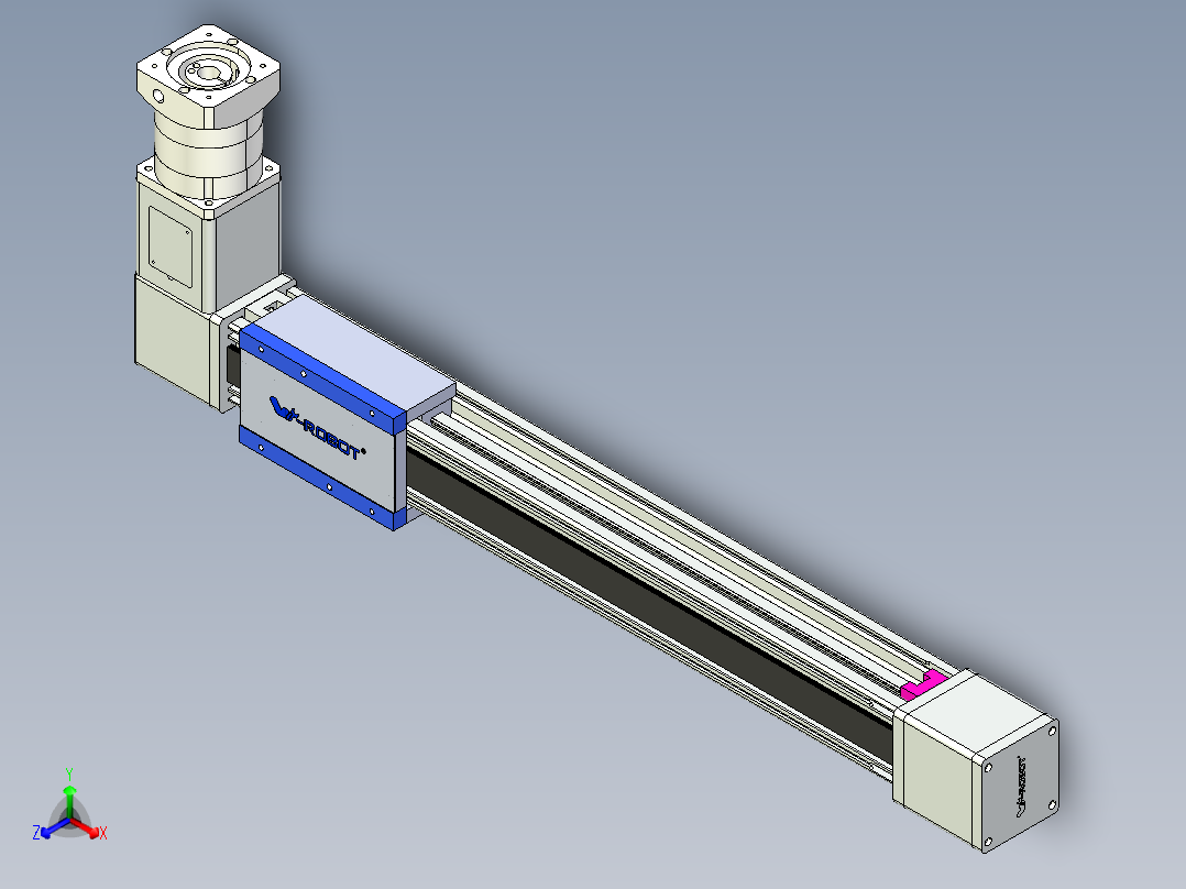 威洛博LB.GB同步带传动--欧规系列GB8-L192-S550-BR-P75-K正等轴测图