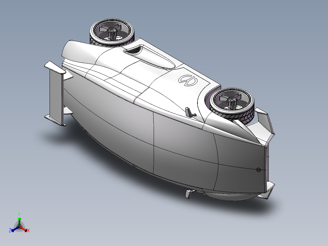概念拉力车正等轴测图