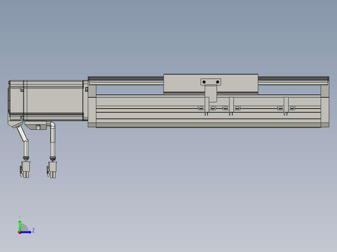 东锦丝杆传动-直线滑台模组DH135-C-L10-S50-BC-P400W-C3左视图