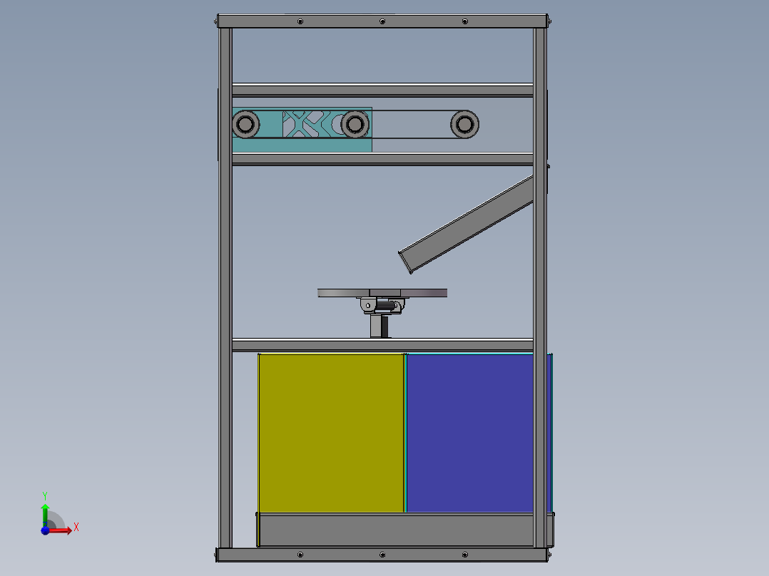 垃圾桶建模前视图