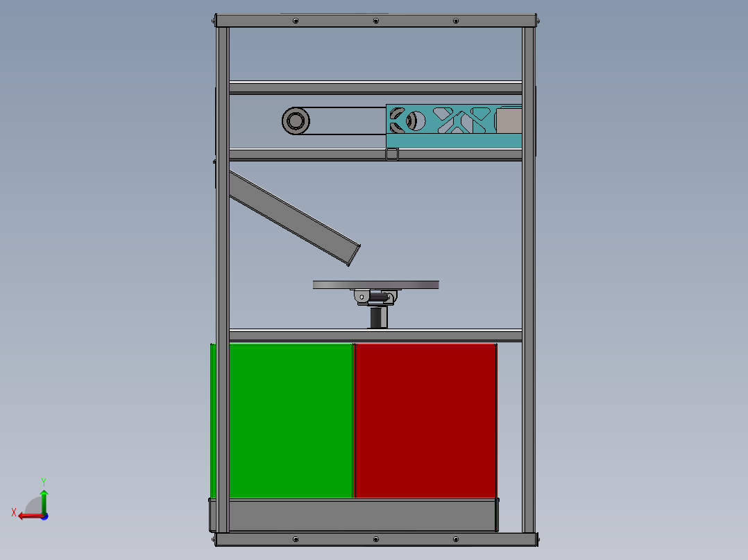 垃圾桶建模后视图