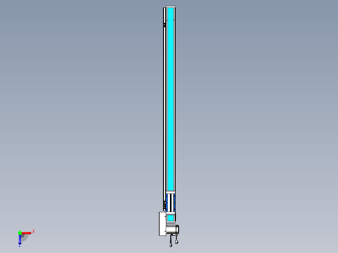 威洛博LB.GB同步带传动--欧规系列LB6A-L65-S1200-BR俯视图