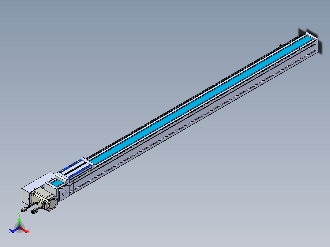 威洛博LB.GB同步带传动--欧规系列LB6A-L65-S1200-BR正等轴测图