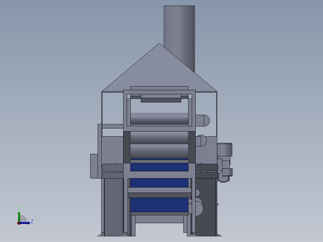 甜甜圈制作机左视图