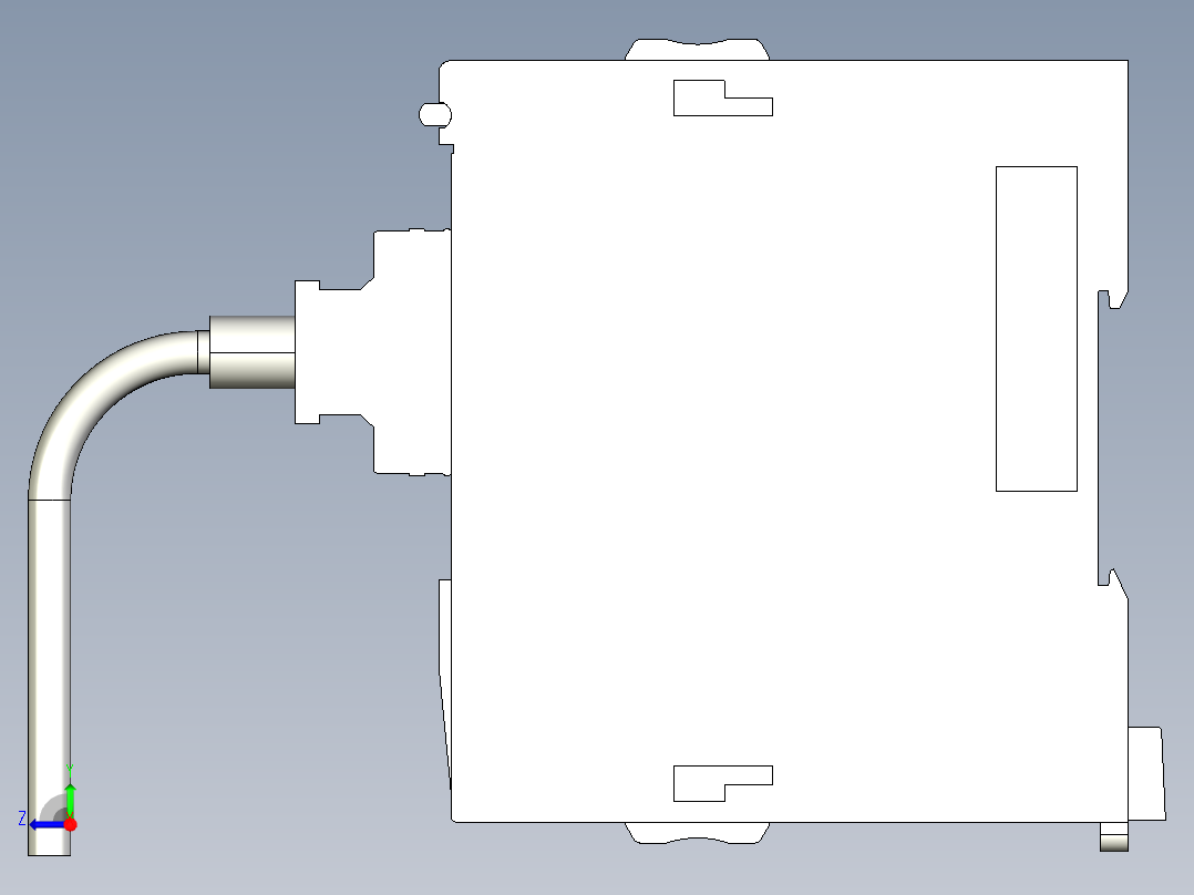 基恩士MV-L40_kc图纸模型右视图