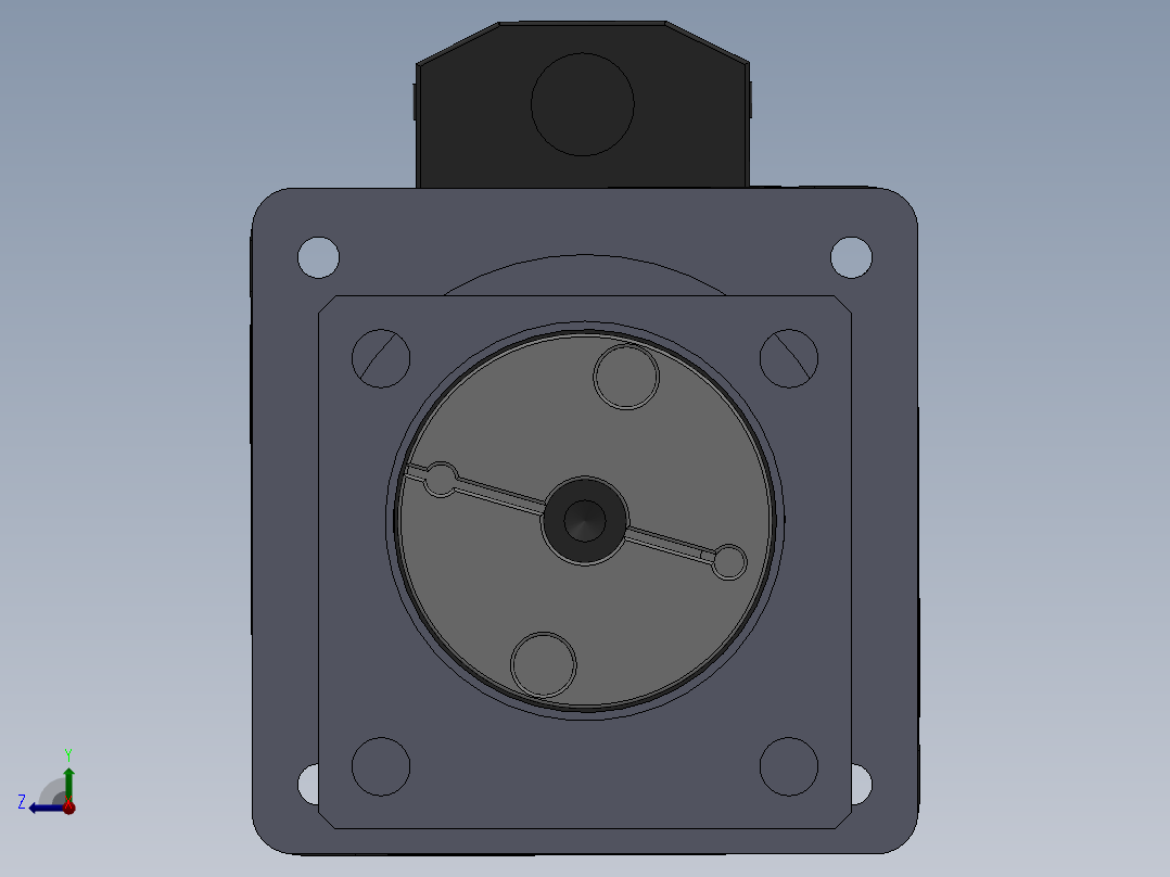 64SP-(750w电机+联轴器+64法兰80-80+64SP马达座)右视图