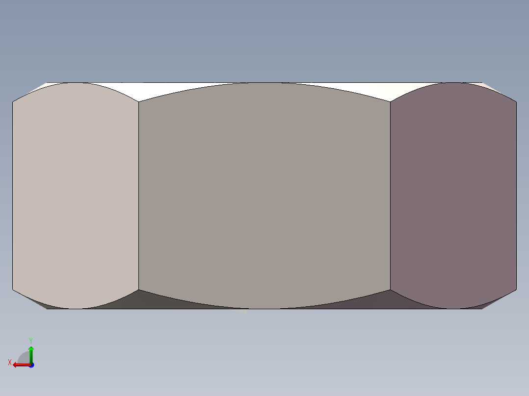 带螺纹的公制可配置螺母后视图