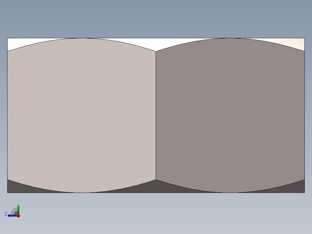 带螺纹的公制可配置螺母右视图
