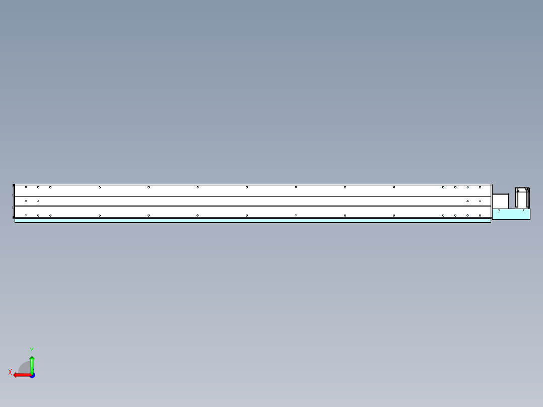 威洛博VBF同步带传动一般环境VBF14-L45-S1650-BL-ZP40-C3后视图