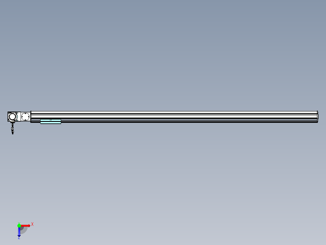 威洛博VBF同步带传动一般环境VBF14-L45-S1650-BL-ZP40-C3俯视图