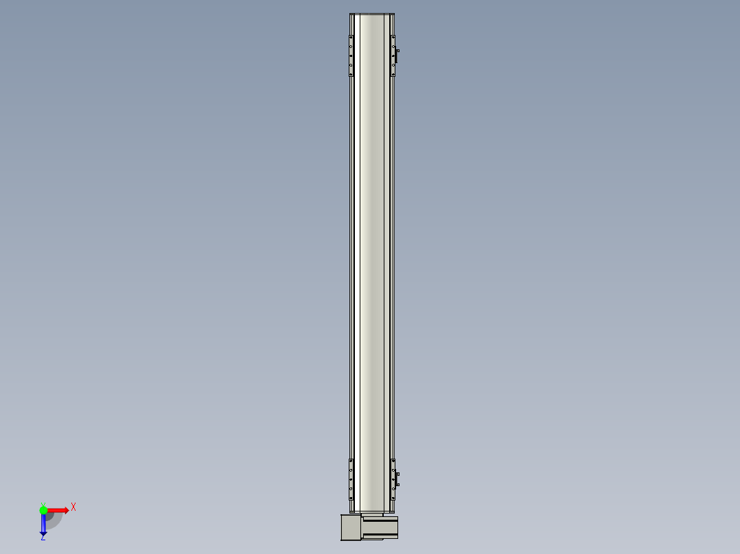 直线模组WG-LHB12-S1100-LU设计图纸俯视图