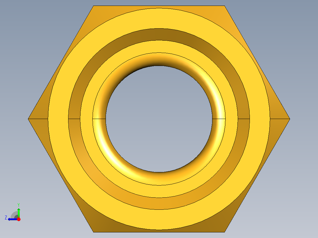 扩口式工业通用硬管接头Short Forged Nut 14FSX-6右视图