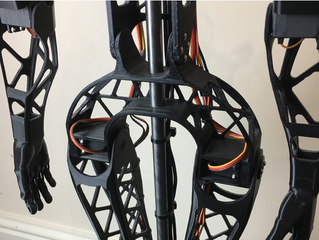 Aster适合3D打印的人形机器人模型3D图纸 IGES STL格式