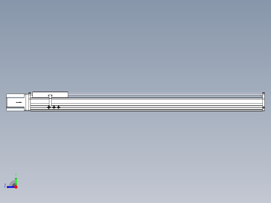东锦丝杆传动-直线滑台模组DH270-C-L10-S1400-BC-T1000W-C3右视图