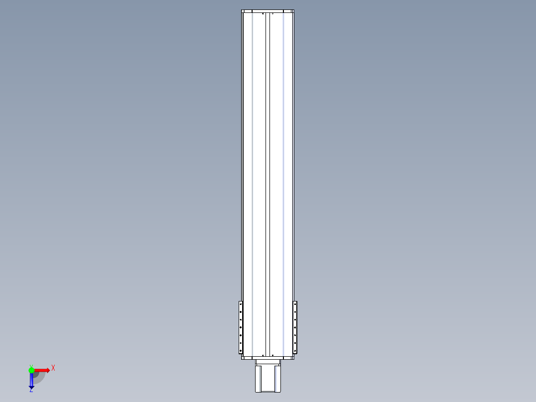 东锦丝杆传动-直线滑台模组DH270-C-L10-S1400-BC-T1000W-C3俯视图