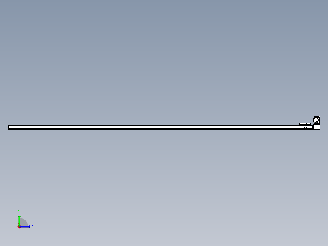 同步带全封闭直线模组TPA-HCB-105D-90-L3050-RU-Y-P20-N3左视图