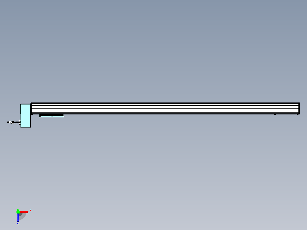 威洛博VBC同步带传动一无尘环境VBC14-L45-S1450-BRU-ZP40-C3俯视图