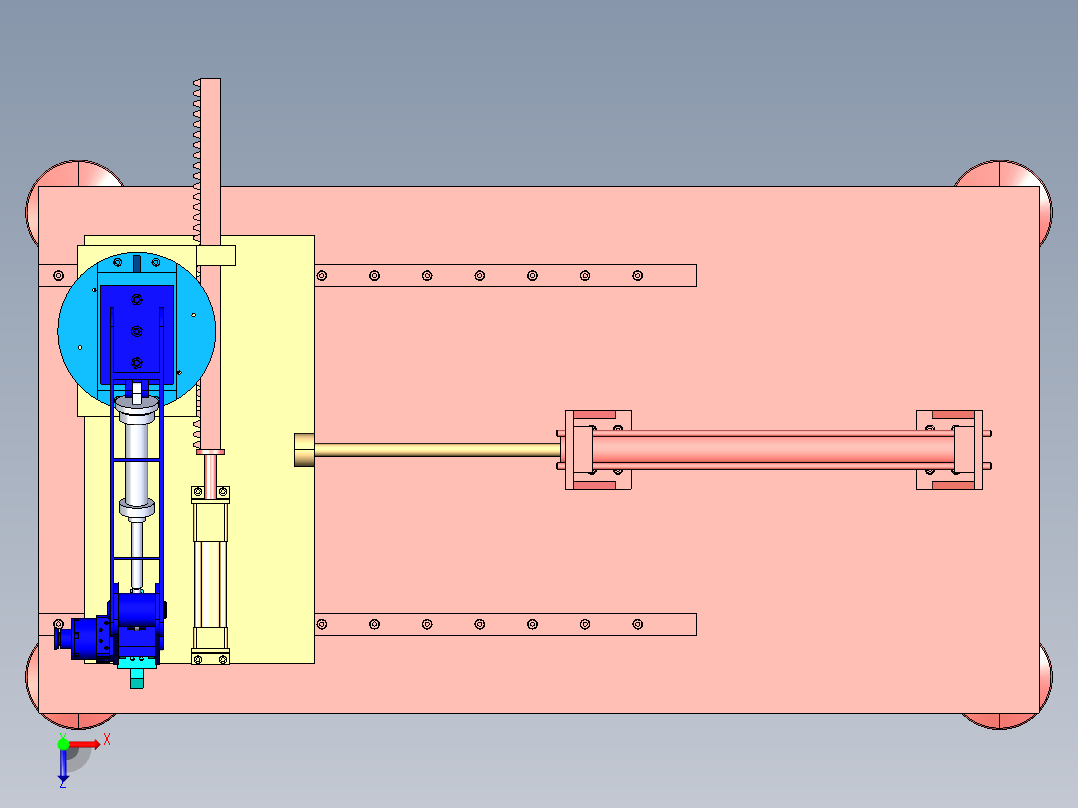 基于CATIA的五自由度液压机械手臂结构设计-含三维catia俯视图