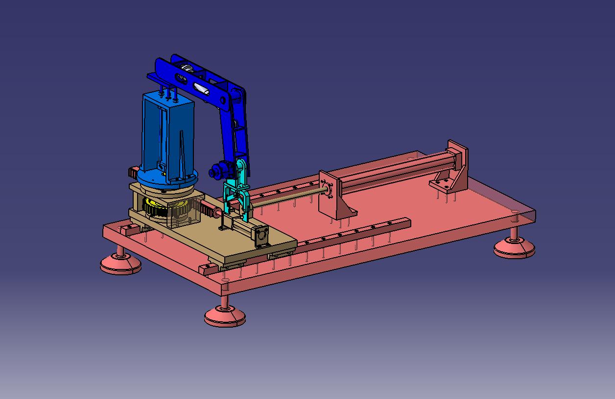 基于CATIA的五自由度液压机械手臂结构设计-含三维catia
